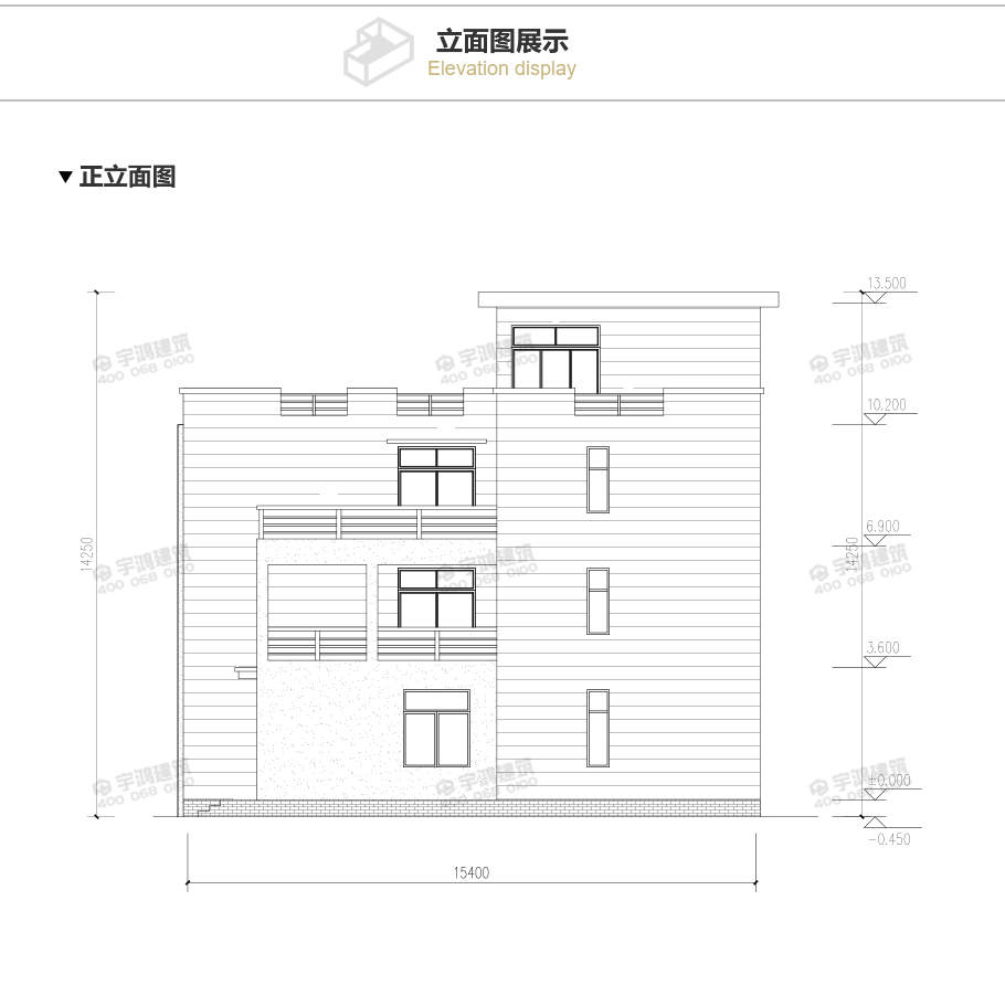 110平三層現(xiàn)代風(fēng)農(nóng)村房屋設(shè)計(jì)全套圖紙