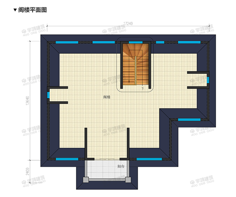 220平帶神龕三層農(nóng)村別墅設計效果圖