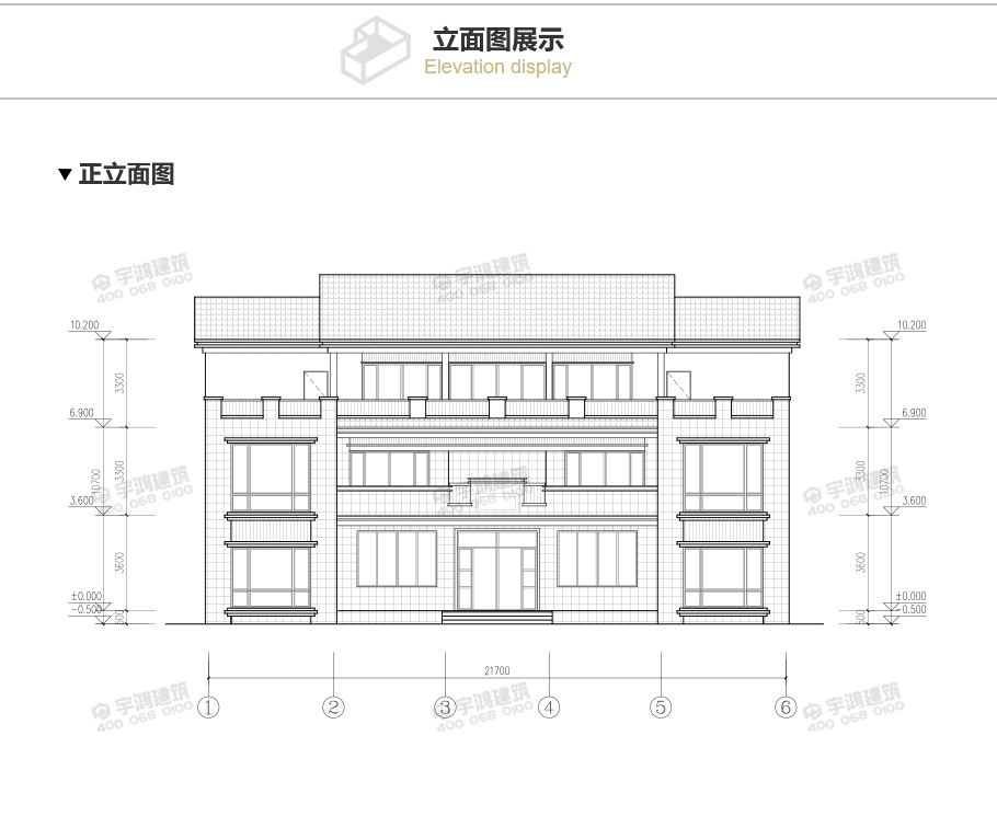 新中式豪華氣派新農(nóng)村別墅設(shè)計(jì)圖