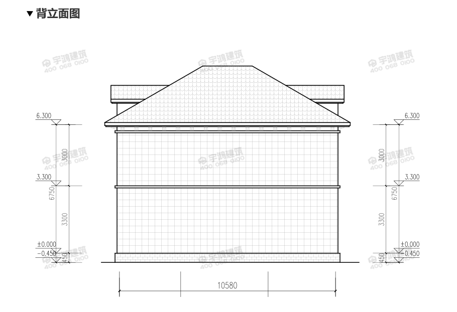 100平帶堂屋農(nóng)村別墅設(shè)計(jì)圖及效果圖