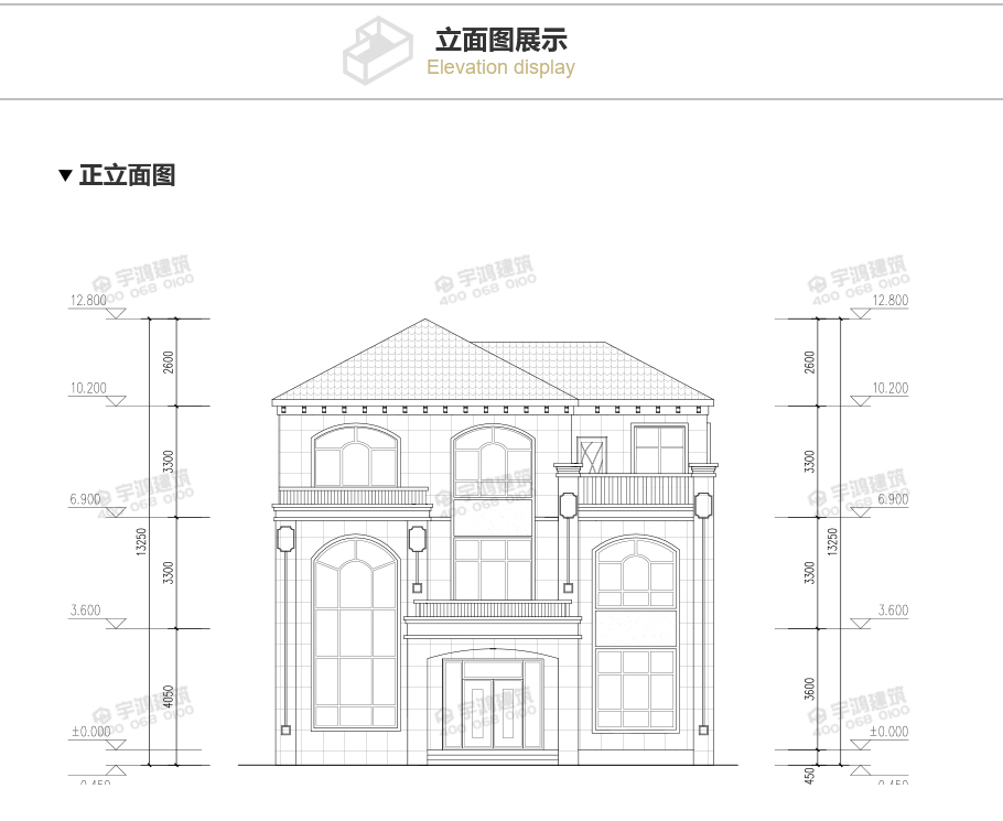 2019年新款110平米三層復(fù)式客廳農(nóng)村別墅設(shè)計圖紙