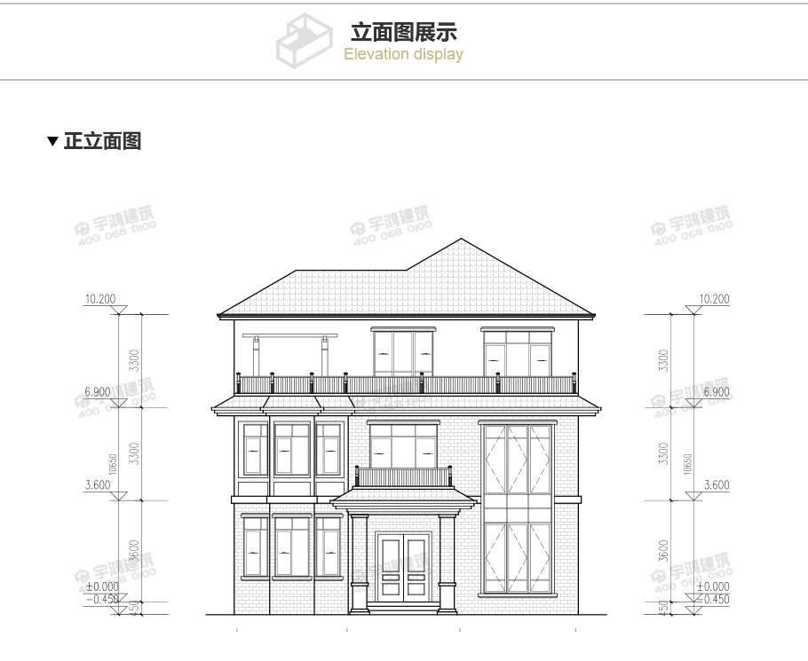 180平英式帶露臺農(nóng)村小別墅設(shè)計圖及效果圖