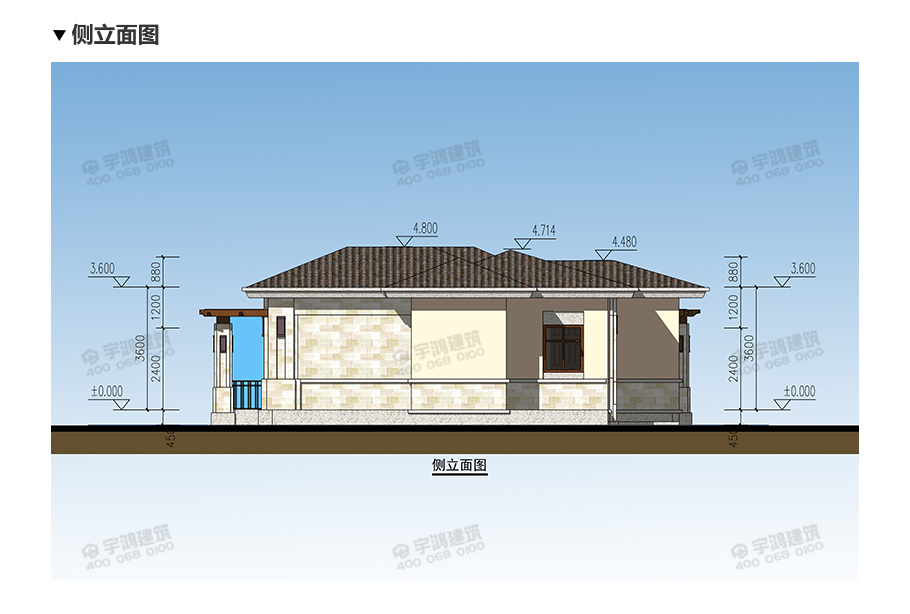 鄉(xiāng)下建房一層別墅戶型圖及效果圖，時(shí)尚又實(shí)惠